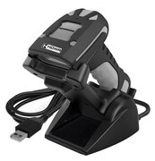 Skaner przemysłowy QR ze stacją dokującą i podstawką, WIFI Bluetooth, wbudowana pamięć, zasięg 1200 m HD9100B