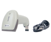 Czytnik kodów kreskowych bezprzewodowy z Bluetooth w jasnym kolorze, ręczny, zasięg do 10 metrów HD72