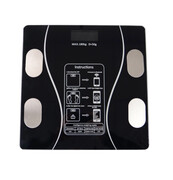 Waga do łazienki szklana do 180 kg Bluetooth czarna wagPRO-B1 OUTLET