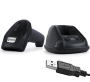 Skaner kodów kreskowych WIFI ze stacją dokującą, zasięgiem 50-300 metrów i interfejsem USB HD8900