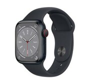 Apple Watch Series 8 GPS + Cellular 41mm koperta ze stali nierdzewnej (grafitowy) + pasek sportowy (północ) - Kup na Raty - RRSO 0%
