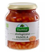 BIO fasola biała w sosie pomidorowym 360 g (słoik) 4 szt.