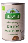 BIO Krem kokosowy 22% tłuszczu (mleczko kokosowe) 400ml 1 szt.