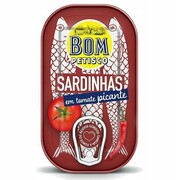Sardynki portugalskie w pikantnych pomidorach puszka 120 g 1 szt.