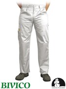 Białe spodnie robocze do pasa LH-VOBSTER