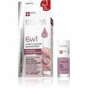 EVELINE Nail Therapy Professional Odżywka do paznokci nadająca kolor Care&Colour 6w1 - Dusty Pink 5 ml