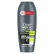 DOVE Men Care Invisible Fresh Dezodorant antyperspirant dla mężczyzn roll-on 50 ml