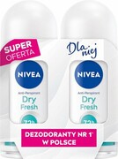 NIVEA Antyperspirant damski w kulce DUO Dry Fresh 2x50 ml