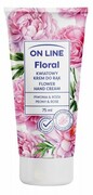 ON LINE Floral Kwiatowy Krem do rąk - Piwonia & Róża, 75ml