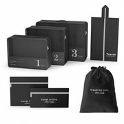 Zestaw kosmetyczny podróżny 7w1 – ECARLA KS142CZ (pojemniki i akcesoria)