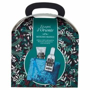TESORI D`ORIENTE Zestaw prezentowy White Musk (woda toaletowa 100 ml + krem do ciała 75 ml + kosmetyczka aksamitna)