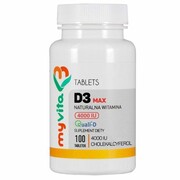Witamina D3 FORTE z Lanoliny 4000 iu, MyVita
