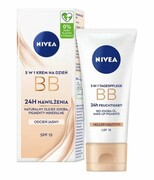 NIVEA 24H Nawilżenia Krem BB 5w1 na dzień - odcień jasny 50 ml