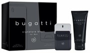 BUGATTI Zestaw prezentowy męski Signature Black (woda toaletowa 100ml + żel pod prysznic 200ml)