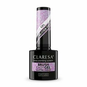 CLARESA Brush Easy Gel Żel do paznokci - Glitter Violet 5 g