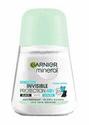 Garnier Mineral Dezodorant roll-on Invisible Protection 48h Clean Cotton- Black,White,Colors 50ml