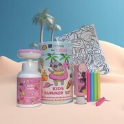 HISKIN Zestaw Kids różowy pianka+żel+kredki