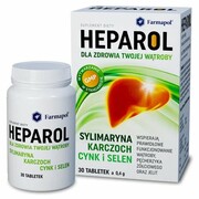 Heparol Suplement Diety na Wątrobę, Farmapol, 30 tabletek