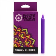 Zestaw 12 Magicznych Świec manifestacyjnych - Czakra Korony