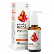 Witamina D3 4000 IU + K2MK7, MCT, Krople, Aura Herbals, 50ml