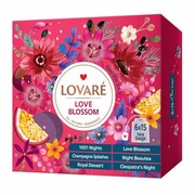Zestaw herbat Love Blossom tea set, Lovare (6 smaków po 15 torebek)