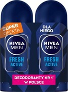 NIVEA MEN Antyperspirant w kulce Fresh Active DUO 2x50 ml