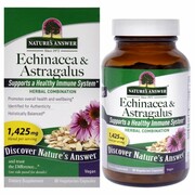 Jeżówka purpurowa & Traganek (Echinacea & Astragalus), 1425mg, Nature's Answer, 90 kapsułek