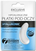 EXCLUSIVE COSMETICS Hyaluronic Control Płatki hipoalergiczne pod oczy Nawilżające 1 para