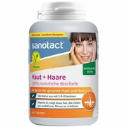 Drożdże piwne na skórę i włosy, sanotact Haut + Haare Bierhefe, 450 tabletek