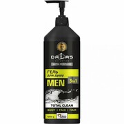 Żel pod prysznic 3W1 do twarzy, ciała i włosów TOTAL CLEAN, Dalas Men, 1000 g