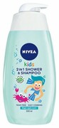 NIVEA Kids Żel do mycia ciała i włosów dla chłopców 2w1 o zapachu jabłkowych karmelków 500 ml