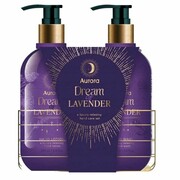 Zestaw prezentowy do pięlęgnacji dłoni Dream of Lavender Koszyk metalowy - 2 produkty, Aurora