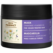 GREEN PHARMACY Maska do włosów farbowanych Rumianek i Olej lniany 300 ml
