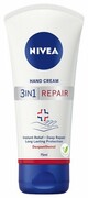 Nivea Hand Cream Krem do rąk regenerujący 3w1 Repair Care 75ml