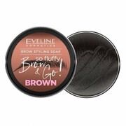 EVELINE Brow & Go! Mydło do stylizacji brwi So Fluffy Brown 25 g