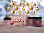 HISKIN Zestaw prezentowy Peeling do ciała + Sól do kąpieli + Masło do ciała Pink Flowers