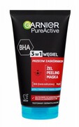 GARNIER Skin Naturals Czysta Skóra Żel do mycia twarzy 3w1 Aktywny Węgiel 150 ml