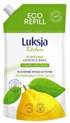 Luksja Kitchen Kuchenne Oczyszczające Mydło w płynie Cytryna i Bazylia 400ml - zapas