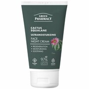 Nawilżający Krem do Twarzy na Noc z Kaktusem i Skwalanem, Green Pharmacy, 50ml