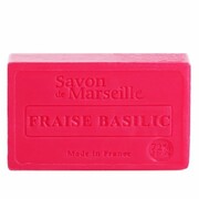Mydło Marsylskie Prowansalskie TRUSKAWKA I BAZYLIA, 72%, Le Chatelard 1802, 100g