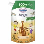 BAMBINO Dzieciaki Żel do mycia ciała i włosów 2w1 Surykatki Refill 900 ml
