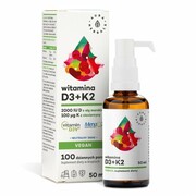 Witamina D3 2000 IU + K2 Vegan, Aura Herbals, 50ml