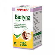 Biotyna 300 mcg, Walmark, 30 tabletek