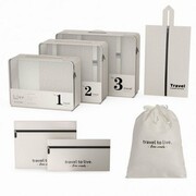 Zestaw kosmetyczny podróżny 7w1 – ECARLA KS142K (pojemniki i akcesoria)