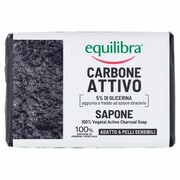 Equilibra Carbone Attivo Mydło oczyszczające 100% roślinne z aktywnym węglem 100g