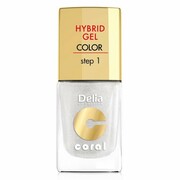 Delia Cosmetics Coral Hybrid Gel Emalia do paznokci nr 32 biały perłowy 11ml