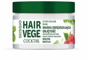 SESSIO Hair Vege Coctail Maska zwiększająca objętość do włosów cienkich i delikatnych - Malina i Bazylia 250ml