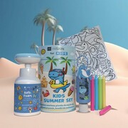 HISKIN Zestaw Kids niebieski pianka+żel+kredki