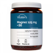Magnez 125 mg + B6 12,5 mg, Vitalers, 60 kapsułek