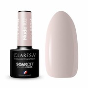 CLARESA Lakier hybrydowy Nude nr 102 5g